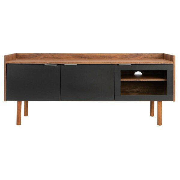 Safavieh Safiya 2 Shelf Media TV Stands Walnut & Black MED9602B